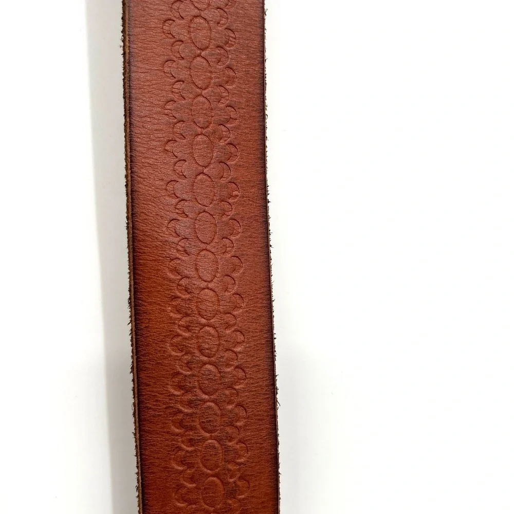 NEW Xhilaration brown‎ leather floral embossed boho y2k belt L